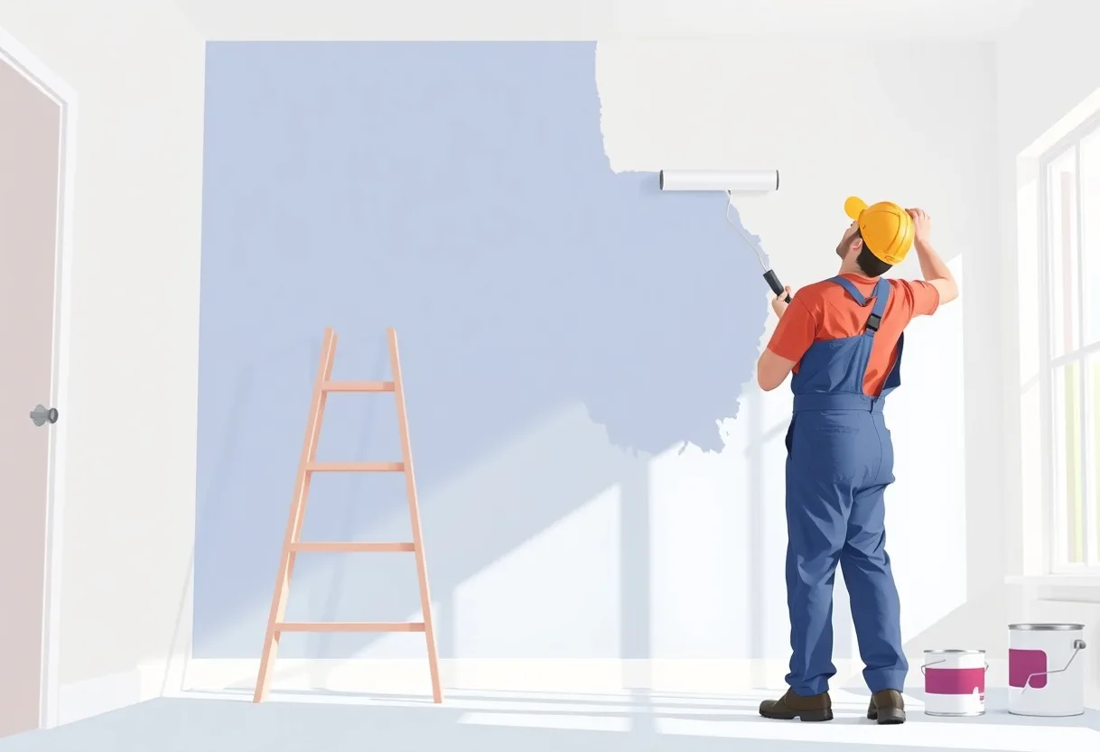 Peintre Garges-lès-Gonesse 95140 en intervention sur un chantier
